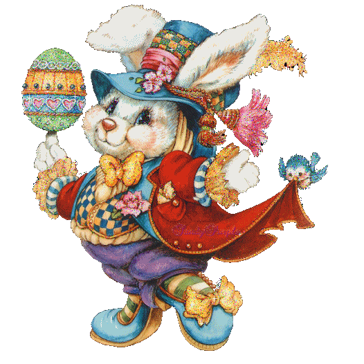 Пасхальный заяц с яйцом~Пасха 2013 открытки