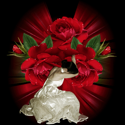 Красные розы~Цветы анимация