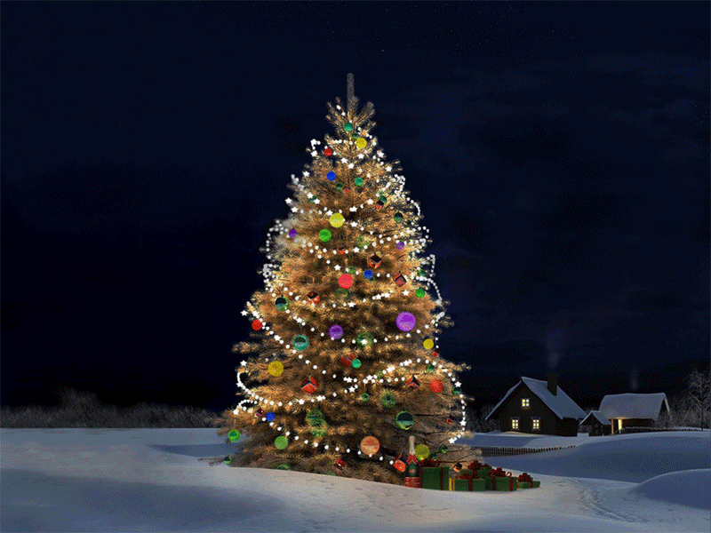 Сверкающая елка~Зима. Картинки