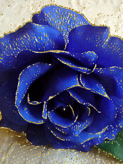Синяя роза~Анимашки и блестяшки на телефон
