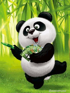 Панда~Анимашки и блестяшки на телефон