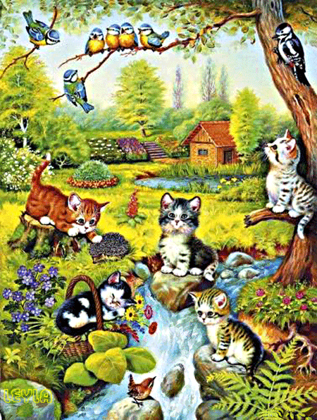 Анимированные котята~Животные. Gif
