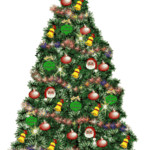 Рождественская ёлка - Открытки с Рождеством Христовым 2024