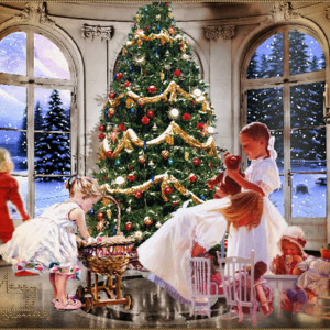 Рождественская ёлка и дети