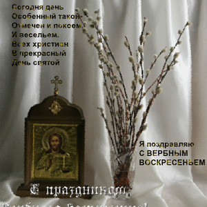 Поздравляем православных с вербным воскресеньем