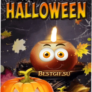 Halloween Card gif - Хэллоуин