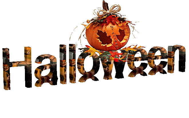 Анимационная надпись Halloween - Хэллоуин, gif скачать бесплатно