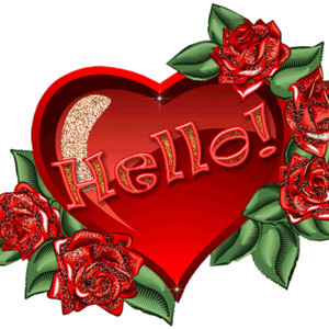 Валентинка с розами - День Святого Валентина 14 февраля