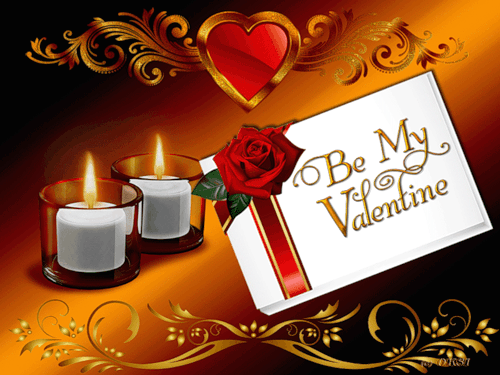 Открытка с Днём всех влюблённых - День Святого Валентина 14 февраля