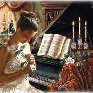 Девушка у рояля