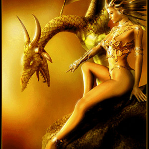 Девушка и блестящий дракон