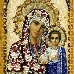 Икона Дева Мария и Иисус Христос