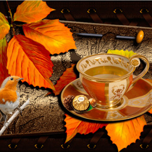 Осень, чашка чая