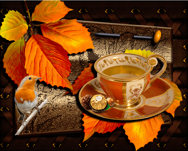 Осень, чашка чая - Осень картинки