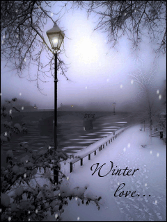Зима, улица фонарь - На телефон