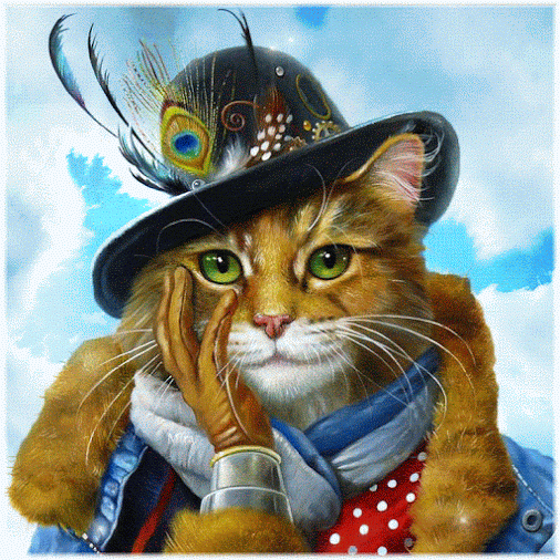 Сказочный кот в шляпе - Сказочные картинки