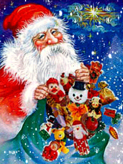Дед Мороз к новому году - Новогодние на телефон, gif скачать бесплатно