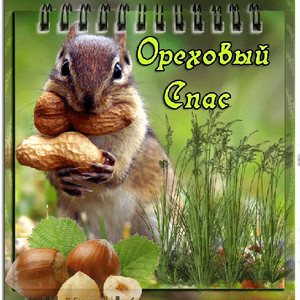 Ореховый Спас - Белочка с орехами