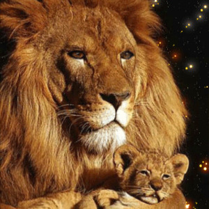 Лев с львёнком