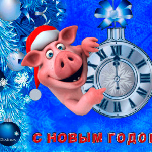 Картинки с новым годом свиньи