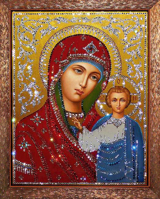 Богородица Казанская - Казанская икона, gif скачать бесплатно